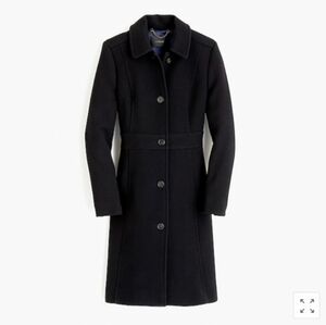 J. Crew Black Wool Long Coat